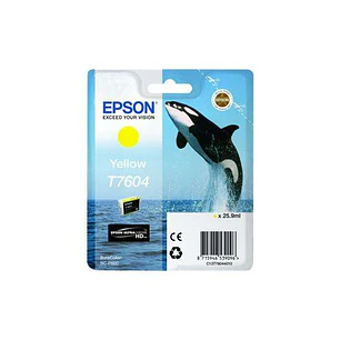 Epson T7604 Amarillo Cartucho de Tinta Original - C13T76044010