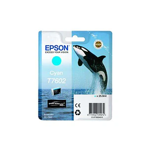 Epson T7602 Cyan Cartucho de Tinta Original - C13T76024010