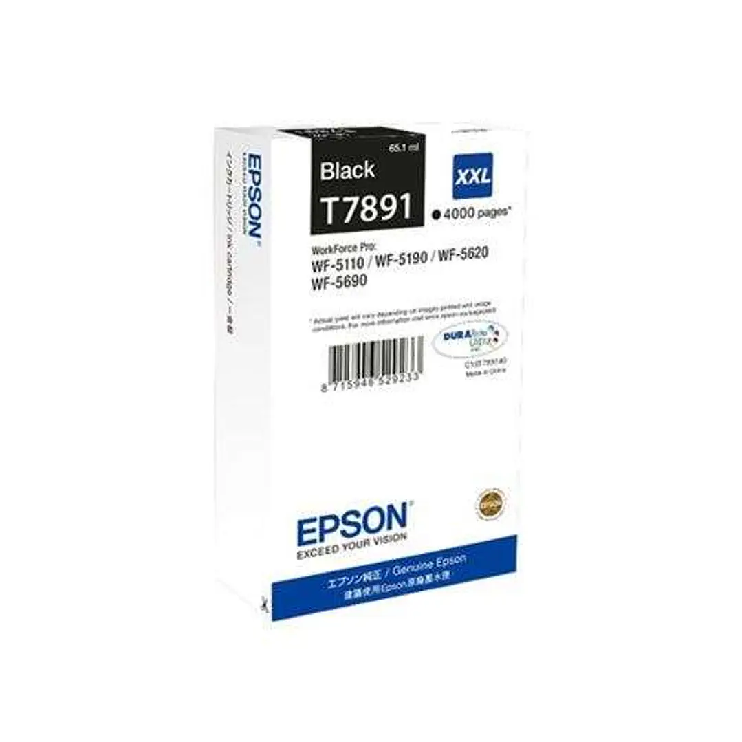 Epson T7891 Negro Cartucho de Tinta Original - C13T789140 1