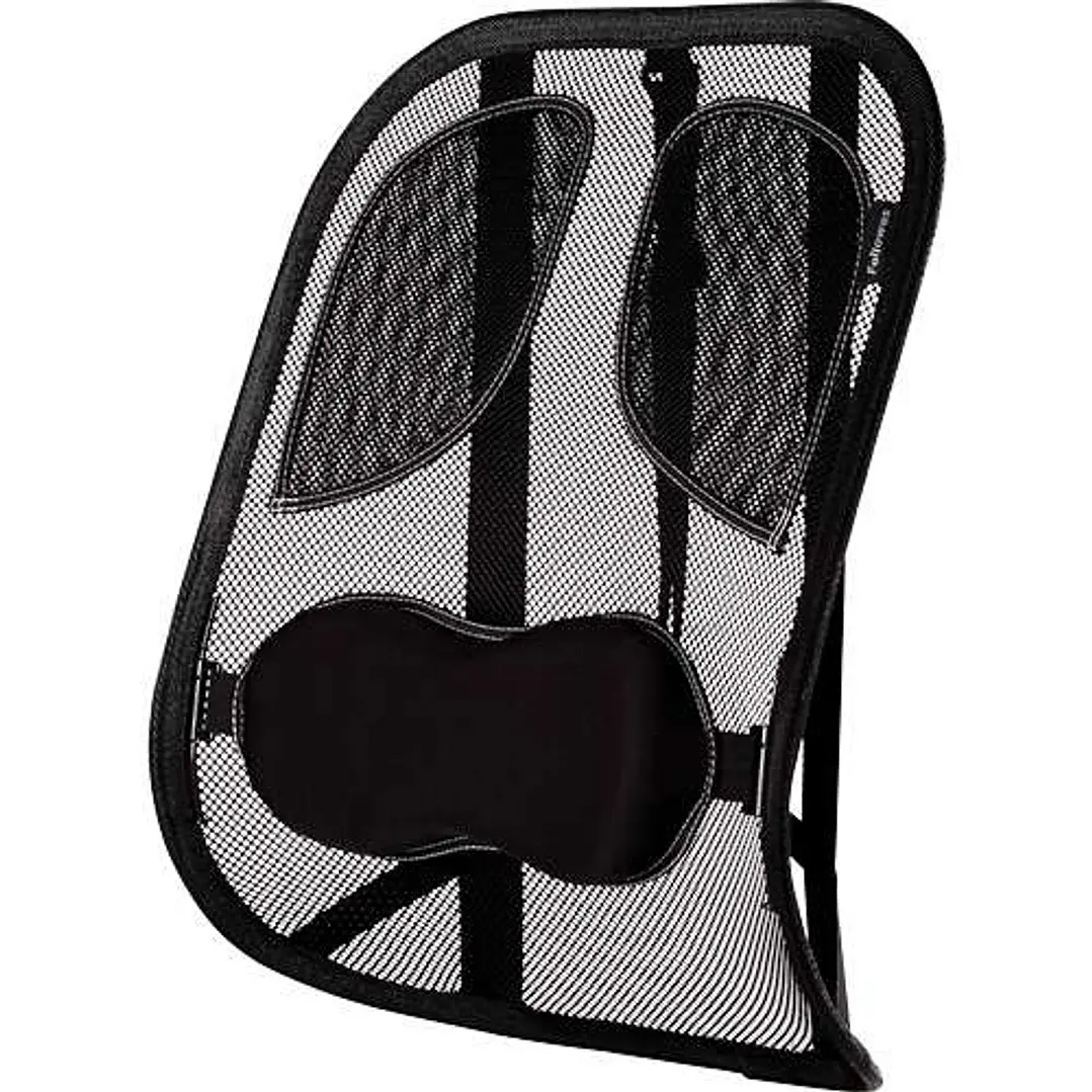 Fellowes Mesh Professional Series Suites Cojin Lumbar - Material de Malla - Sistema Triple Tensor - Color Grafito 1