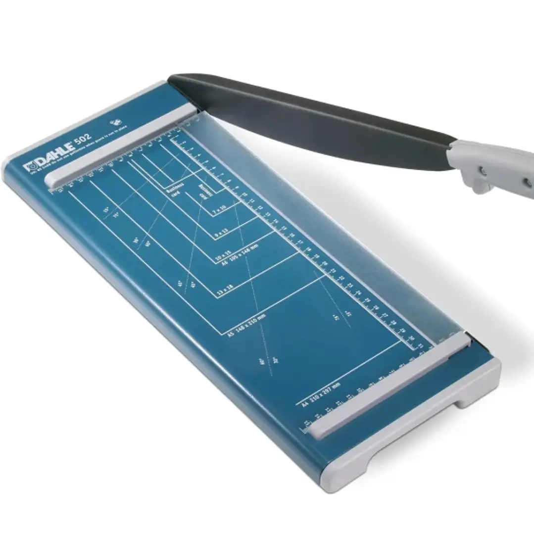 Dahle 502 Cizalla de Palanca Formato A4 - Capacidad 8 Hojas - Cuchilla Superior de Acero Macizo 1