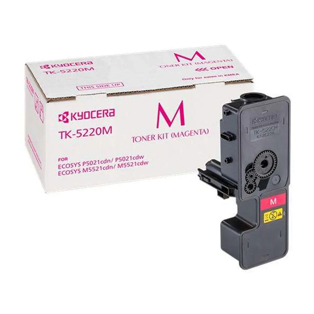 Kyocera TK5220 Magenta Cartucho de Toner Original - Reemplaza 1T02R9BNL1/TK5220M 1