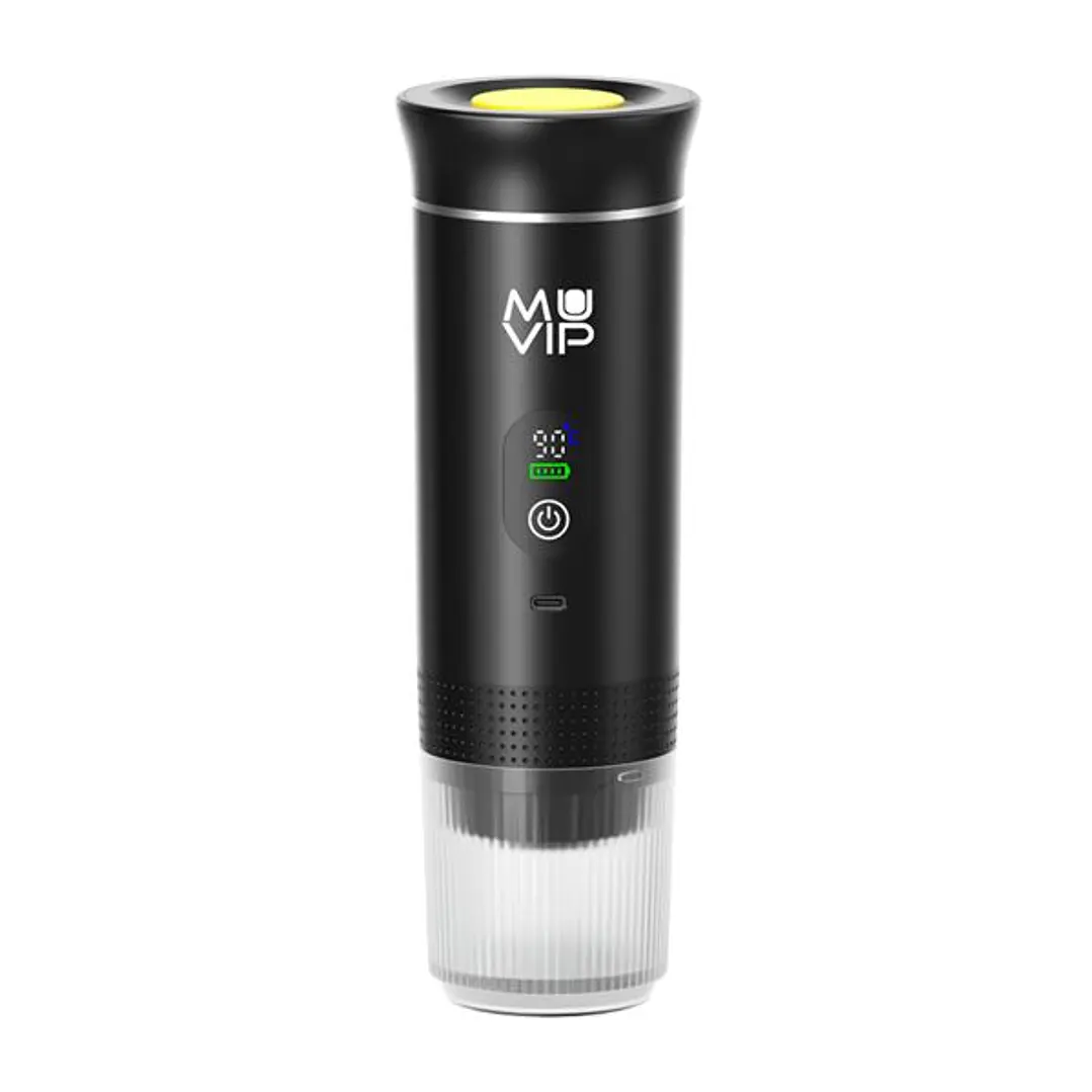 Muvip Xpresscup Cafetera Portatil - Compatible con Cafe Molido y Capsulas DG y NS - Presion de 20 Bares - Modo Caliente y Frio - Color Negro 1