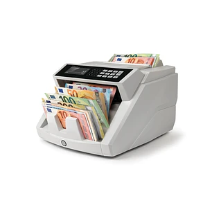 Safescan 2465-S Contadora de Billetes - Puede Contar Billetes de Euro Mezclados - Capacidad hasta 300 Billetes - 1000 Billetes por Minuto - Deteccion 