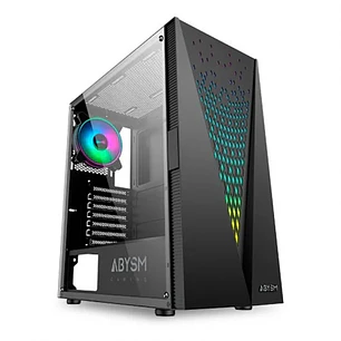 Abysm Gaming Danube Kolpa ARGB Caja Torre ATX, ITX, micro ATX - Lateral Cristal Templado - 3.5