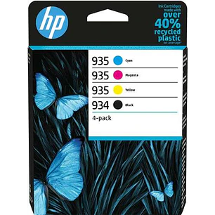 HP 934 + 935 Pack de 4 Cartuchos de Tinta Originales - 6ZC72AE