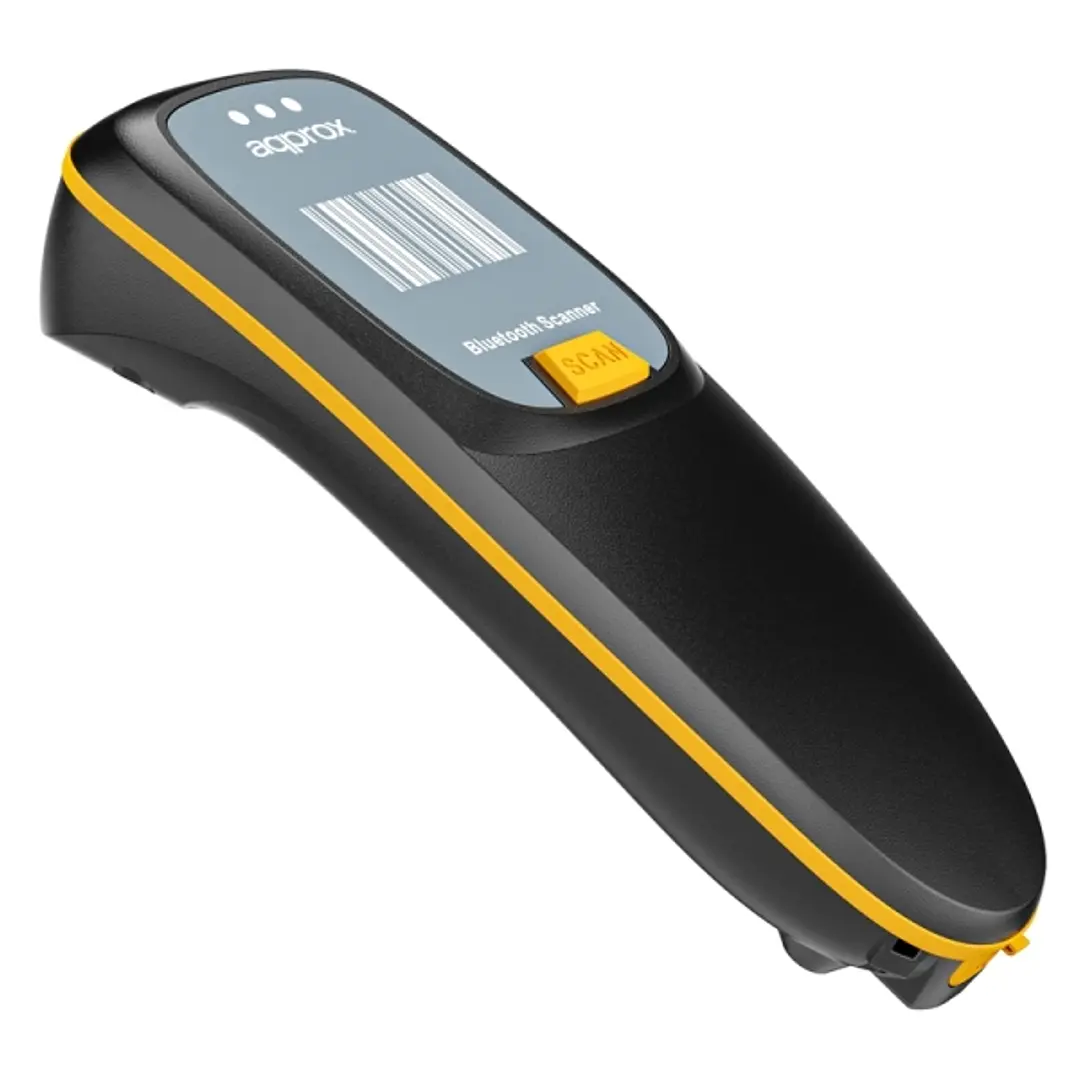 Approx Lector de Codigos de Barras 2D Inalambrico - Formato de Bolsillo - Indicador LED, Beeper y Vibracion - Velocidad de Escaneo 60fps - Autonomia h 1
