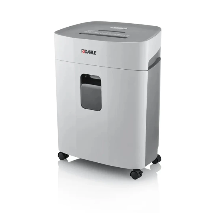 Dahle PaperSAFE 240 Destructora de Papel Manual Corte en Particulas P-4 - Destruye hasta 10 Hojas - Papelera de 25L - Con Ruedas - Apta para Papel, Ta 1