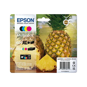 Epson 604XL/604 Pack de 4 Cartuchos de Tinta Originales - C13T10H94010
