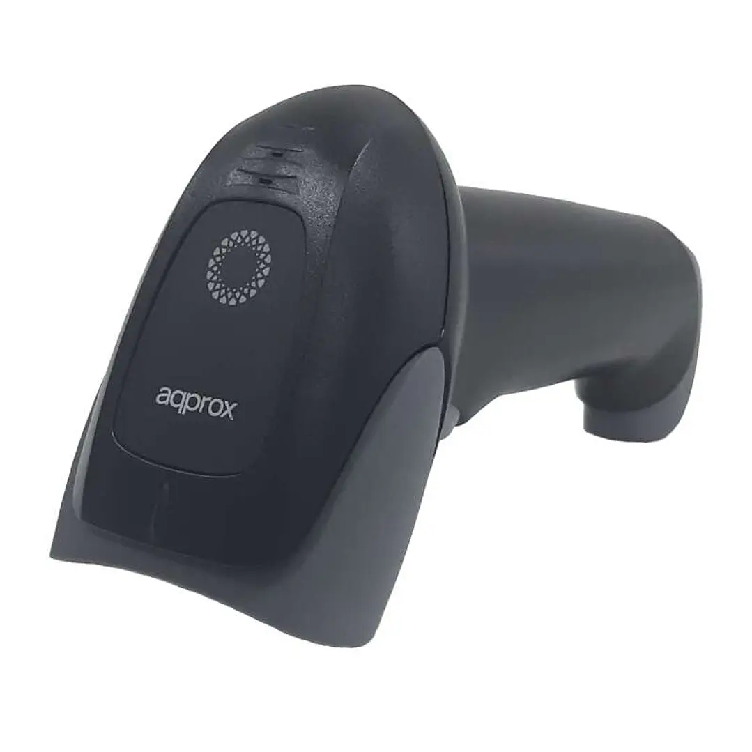 Approx Lector de Codigos de Barras Inalambrico 1D Bluetooth - Indicador LED, Beeper - Velocidad 300 veces por Segundo - Autonomia hasta 8h - Color Neg 1