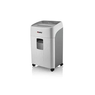 Dahle Deskside 504P Destructora de Papel Manual Microcorte P-5 - Destruye hasta 15 Hojas - Capacidad de la Papelera 40L - Ruedas Giratorias - Color Gr