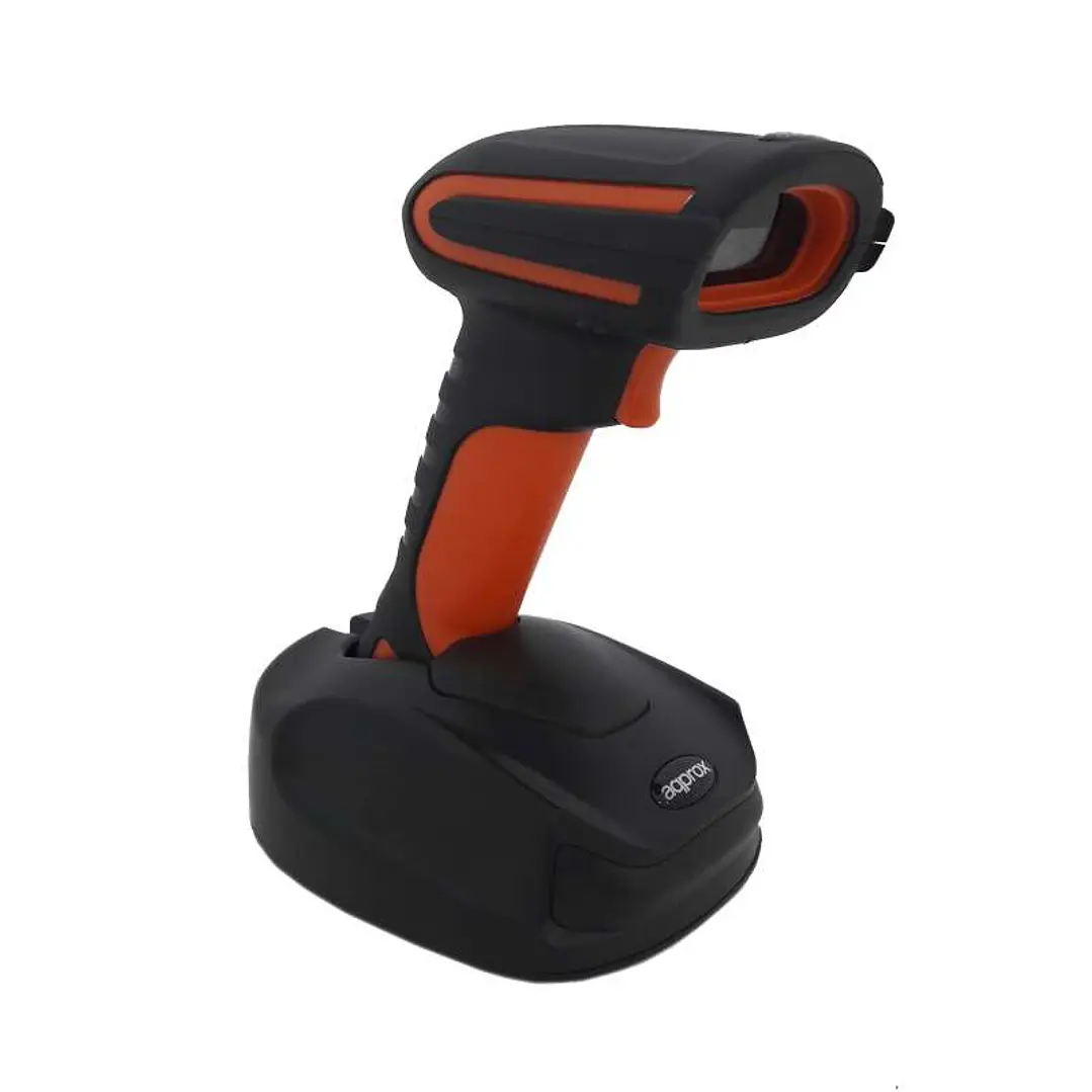 Approx Lector de Codigos de Barras 1D/2D Inalambrico Bluetooth, RF y USB - Indicador LED y Beeper - Velocidad 60 fps. - Autonomia hasta 12h 1