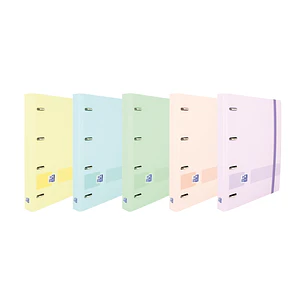 Oxford Ebind Oxfl&G Cuaderno A5+ Tapa Pastel+R5 Puntos Pastel - Papel de Alta Calidad - Tamaño A5+ - Tapa Resistente - Diseño de Puntos Pastel