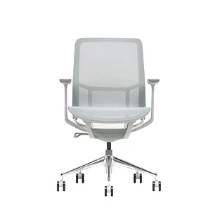Cromad Gama Sense Elegance Silla de Oficina - Piston de Gas de Grado 4 - Respaldo Ergonomico - Malla Elastica 3D Transpirable - Reposabrazos Ajustable