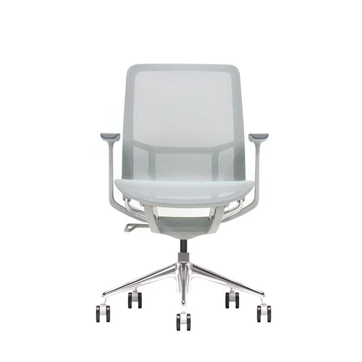 Cromad Gama Sense Elegance Silla de Oficina - Piston de Gas de Grado 4 - Respaldo Ergonomico - Malla Elastica 3D Transpirable - Reposabrazos Ajustable 1