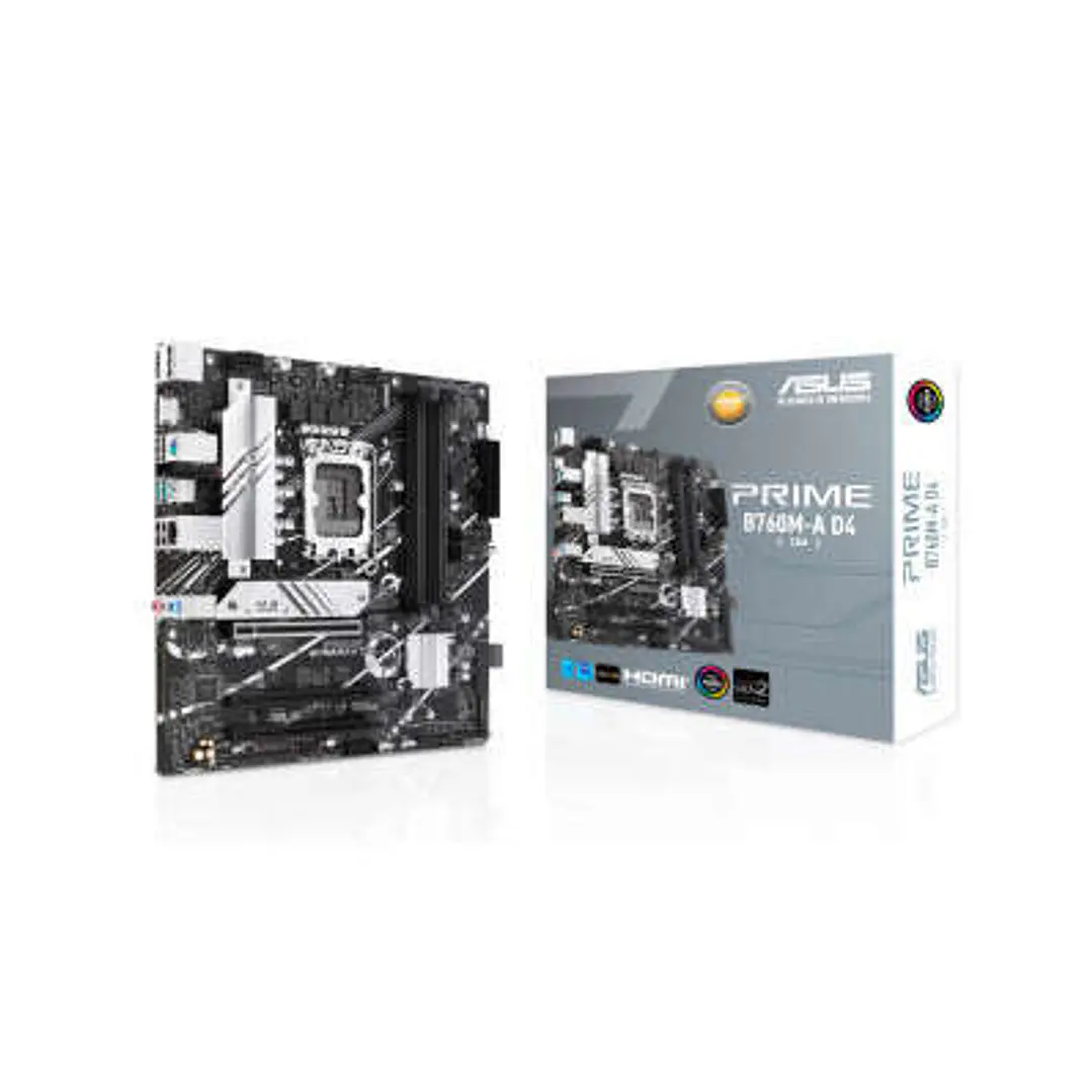 Asus Prime B760M-A D4 CSM Placa Base Intel LGA1700 4x DDR4 - HDMI, M.2, PCIe3.0, 4x Sata III, USB 3.2, MicroATX 1