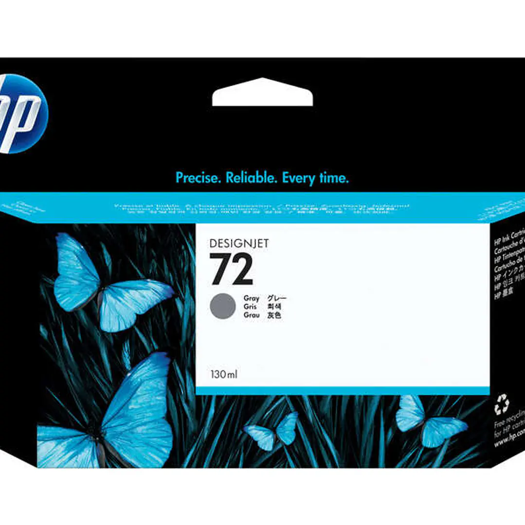 HP 72 Gris Cartucho de Tinta Original - C9374A 1