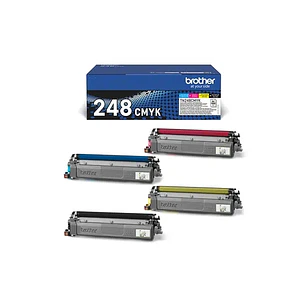 Brother TN248CMYK Pack de 4 Cartuchos de Toner Originales - TN248VAL