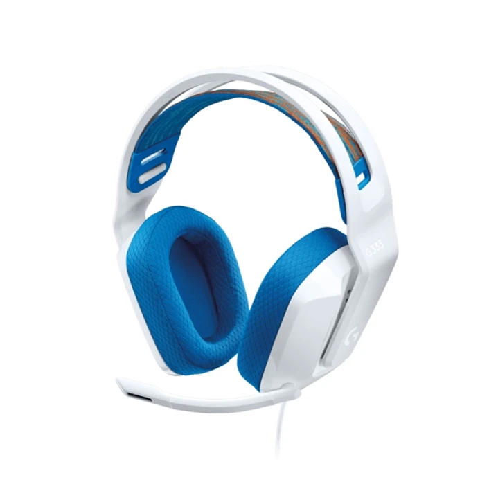 Logitech G335 Auriculares Gaming con Microfono - Adaptador USB-C - Multiplataforma - Altavoces Dinamicos - Jack 3.5mm - Color Blanco 1