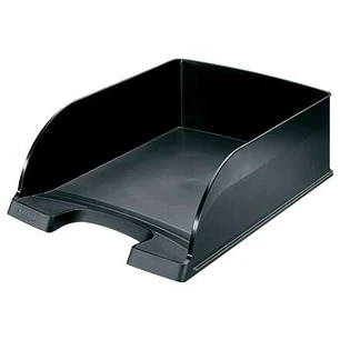 Leitz Plus Jumbo Bandeja Portadocumentos de Gran Capacidad - Formato Vertical A4 - Hasta 8uds Apilables - Color Negro