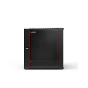 WP RWB-15606-B Armario Mural 15U - Puerta de Cristal - Cerradura de Seguridad - 600x600x770mm - Color Negro