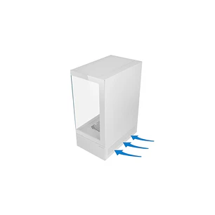Mars Gaming MC-XO Caja Torre ATX - Ventilador de 120mm FRGB Trasero - Refrigeracion Sidecool - Doble Camara - 7 Ranuras de Expansion - 487x214x350mm -