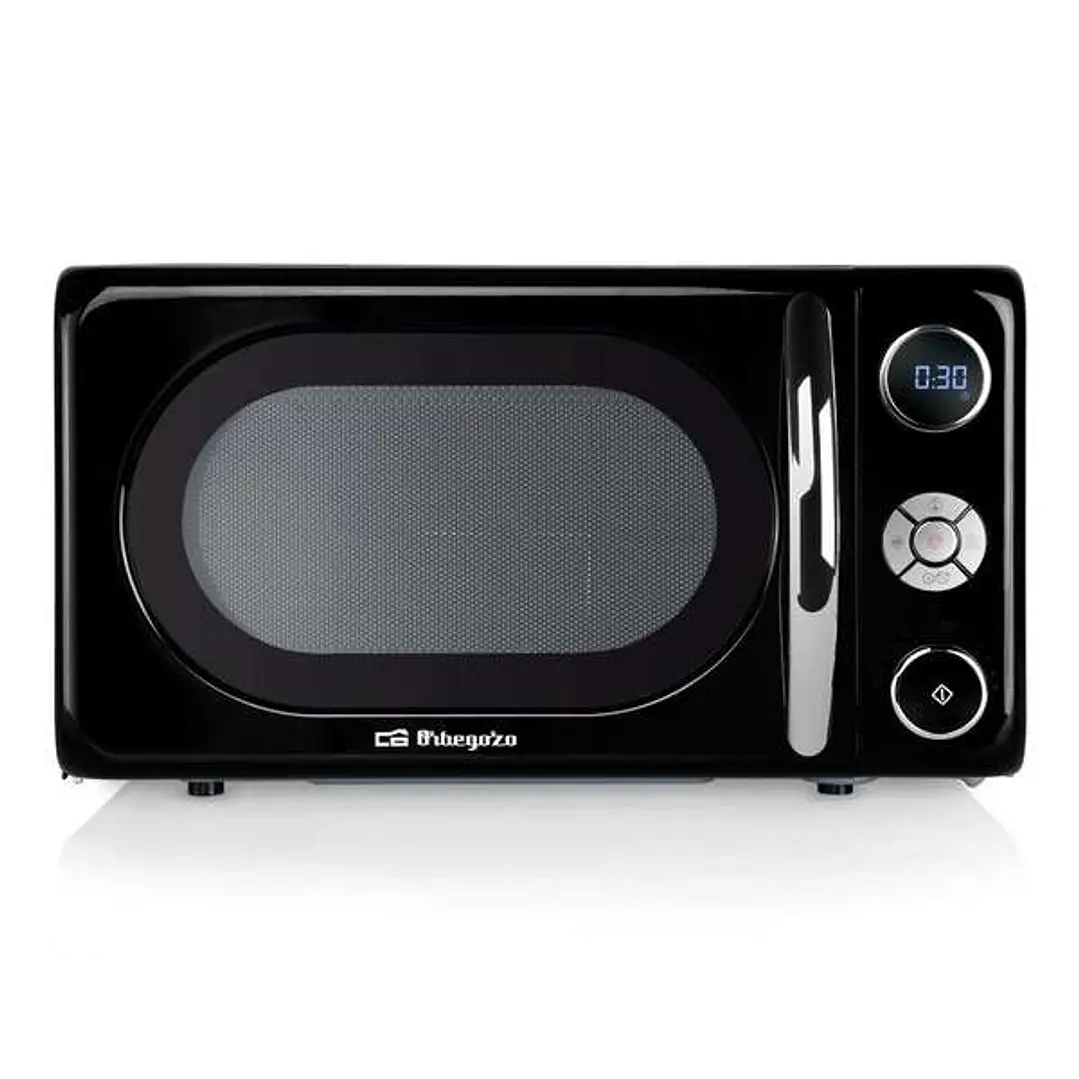 Orbegozo MIG 2044 Microondas con Grill - Potencia 700W, Grill 900W - Capacidad 20L - 10 Niveles de Potencia - Temporizador Digital - Diseño Vintage -  1