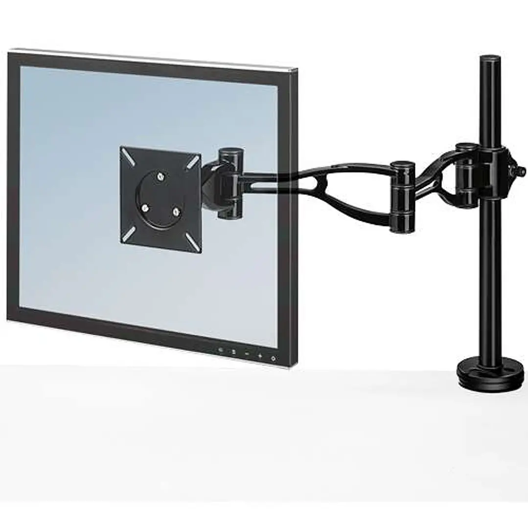 Fellowes Brazo para Monitor Individual - Ajustable en Altura - Regulable en Profundidad - Ajuste de Inclinacion - Peso Max 10kg 1