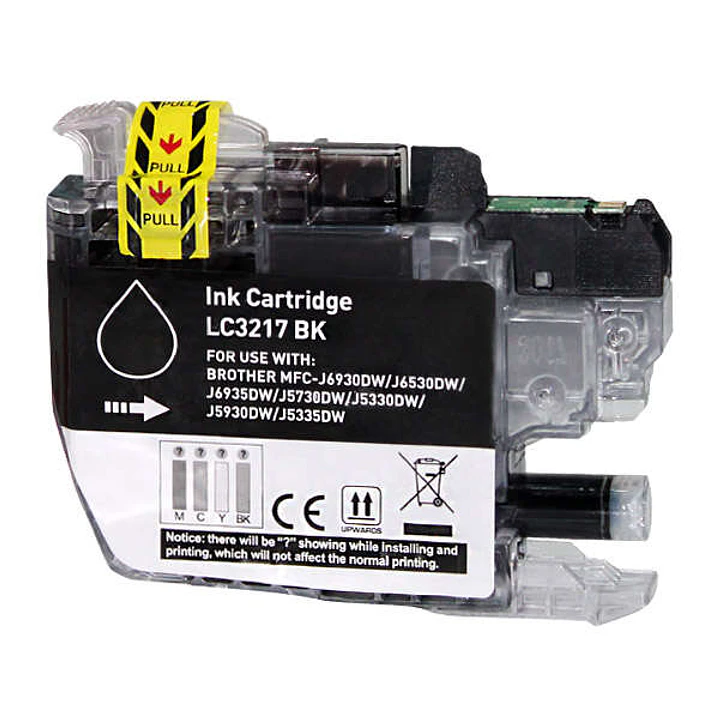 BULK - Brother LC3217 Negro Cartucho de Tinta Generico - Reemplaza LC3217BK 1