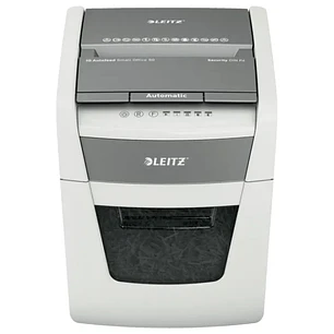 Leitz IQ Autofeed 50X P4 Destructora Automatica de Papel Corte en Particulas P-4 - Autoalimentacion 50 Hojas, Manual 6 Hojas - Papelera de 20L - Color