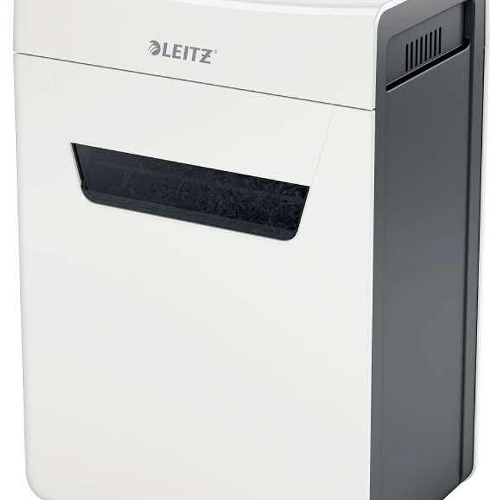 Leitz IQ Protect Premium 6M Destructora de Papel Manual Micro Corte P-5 - Destruye hasta 7 Hojas a la Vez - Ultrasilenciosa - Papelera de 18L - Color  1