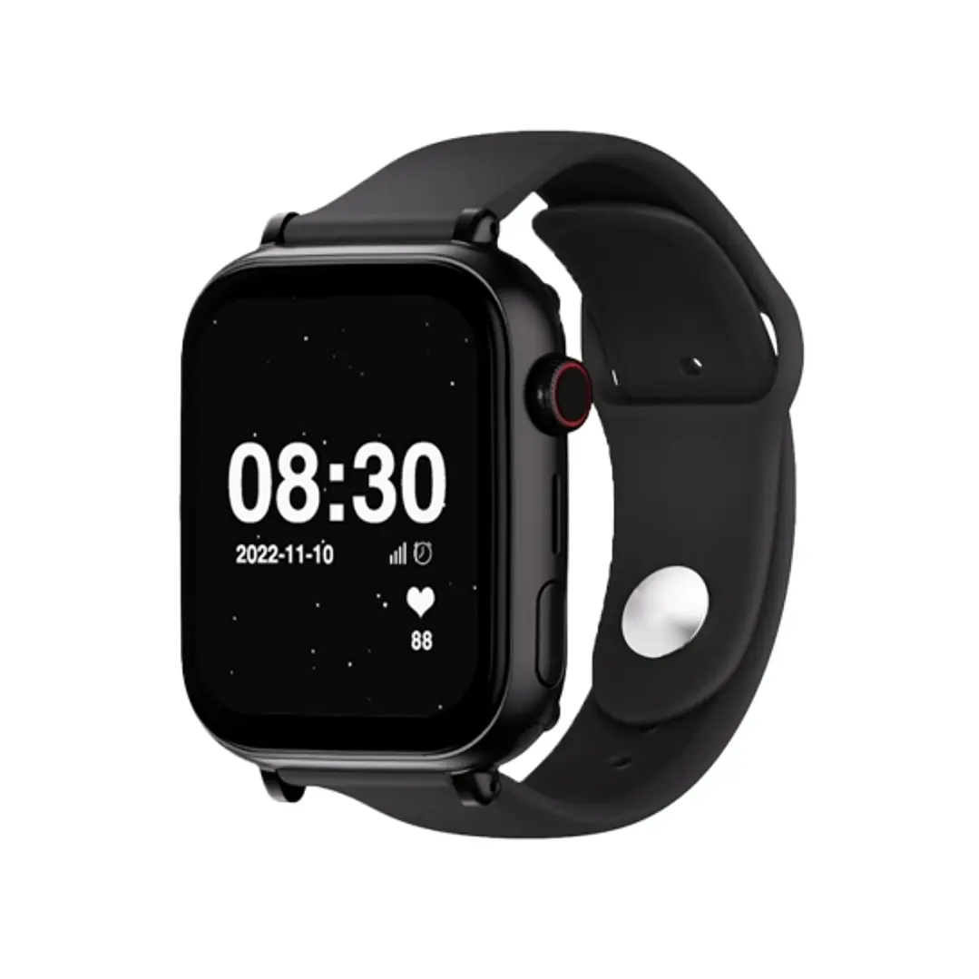 Savefamily Reloj Inteligente Smartwatch Infantil SaveWatch Plus con GPS y Llamada - IP67 - Boton SOS - Carcasa Negra - Correa Silicona Negra 1