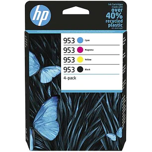 HP 953 Pack de 4 Cartuchos de Tinta Originales - 6ZC69AE
