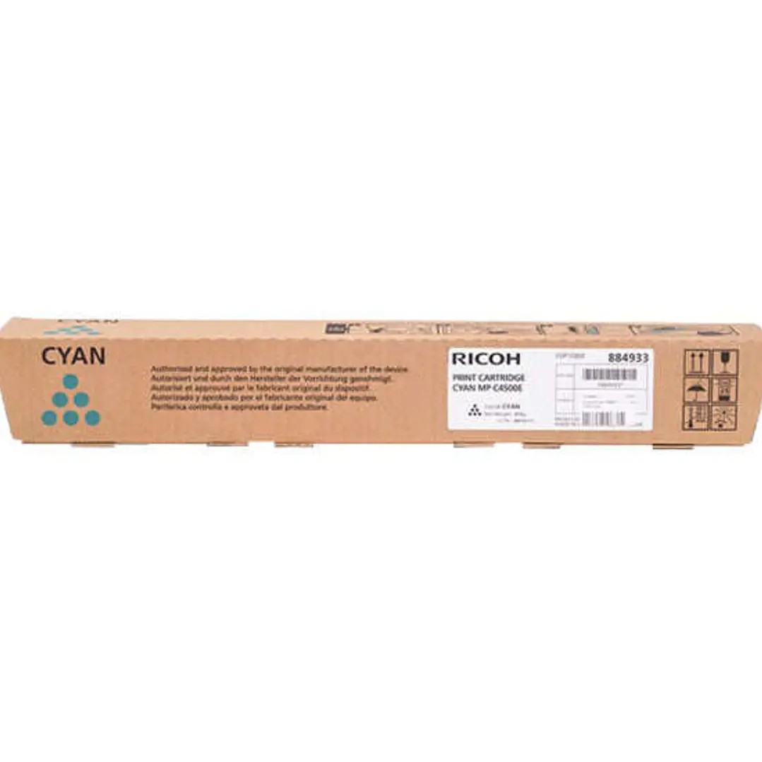 Ricoh Aficio MP-C3500/MP-C4500 Cyan Cartucho de Toner Original - 884933/888611/842037 1