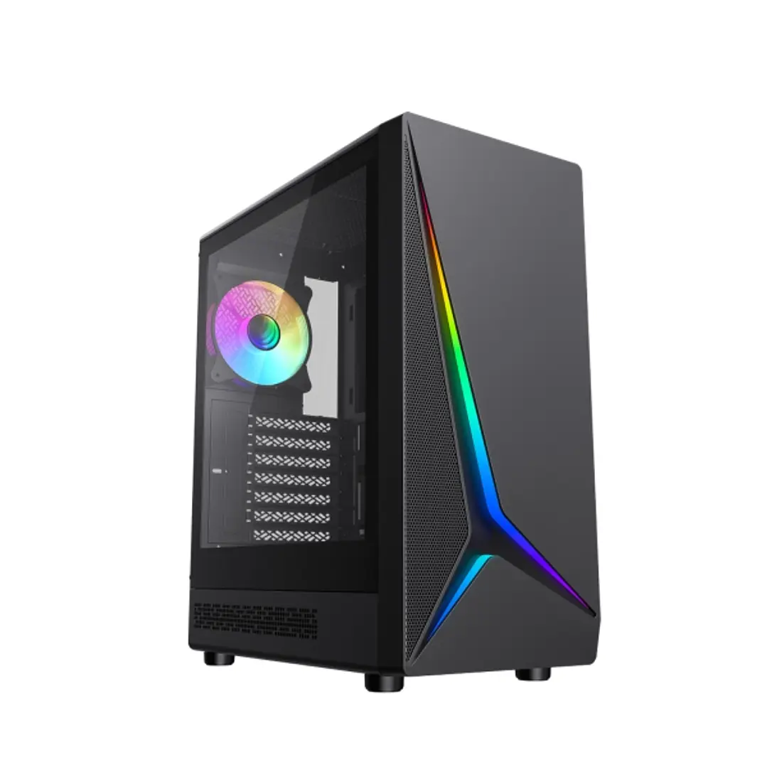 Coolbox GA450 StarLight Caja Torre ATX, Micro ATX, Mini-ITX - Lateral Cristal Templado - Tamaño HDD 2.5