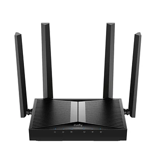 Cudy Router WiFi 7 Dual Band Gigabit BE3600 - Velocidad hasta 1000Mbps - 5 Puertos - 4 Antenas Fijas de 5dBi - Tecnologia MU-MIMO - Color Negro