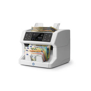 Safescan 2865-S Contadora de Billetes - Puede Contar Billetes Mezclados - Pantalla Tactil - Capacidad hasta 500 Billetes - 1200 Billetes por Minuto - 