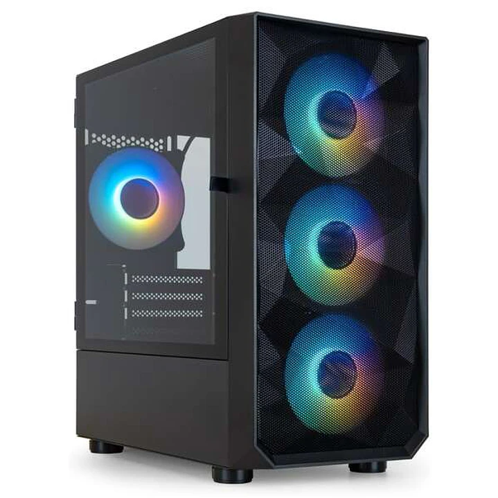 Tooq Seizure Caja Minitorre Gaming Micro-ATX/Mini-ITX - Panel Lateral Cristal Templado - Tamaño Disco Soportado 3.5