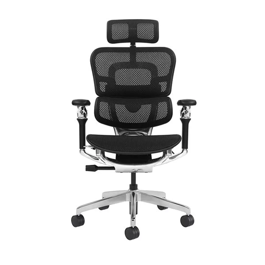 Cromad Aeris Supreme Silla de Oficina - Piston de Gas de Grado 4 - Soporte Lumbar Dividido con Ajuste de Tension - Reposacabezas Ajustable - Respaldo  1