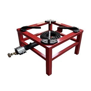 Muvip MV0628 Hornillo a Gas Portatil Reforzado - Quemador de Hierro Fundido - Potencia 7.5kW - Llave de Regulacion de Gas - Compatible con Butano y Pr
