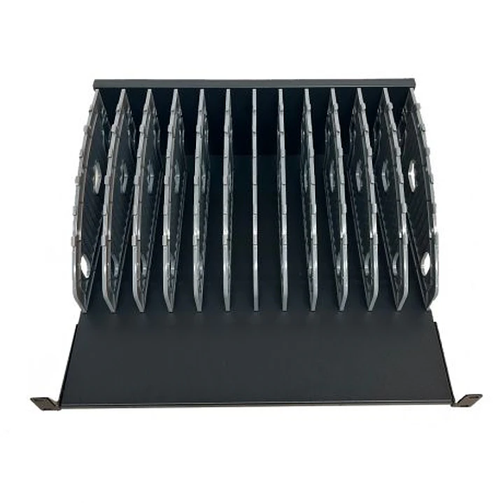 Ewent EW1720 Estante de Carga para Portatiles, Tablets y Smartphones - 12 Ranuras - Compatible con Rack 19