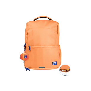 Oxford B-Out Mochila 30L - Tamaño 42x30x15cm - Bolsillo Acolchado - Asa Superior - Funda para Lluvia - Poliester Reciclado RPET - Color Melocoton