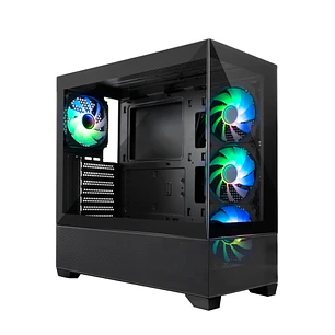 Coolbox GA250 Vision Caja Torre ATX, Micro ATX, Mini-ITX - Frontal y Lateral Cristal Templado - Tamaño HDD 2.5