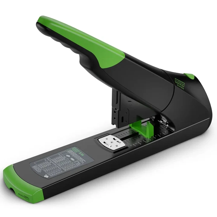 Novus B 56 re+new Grapadora de Gruesos - Fabricada con Plastico Reciclado - Hasta 200 Hojas - Grapado Cerrado con Sistema Bypass 1