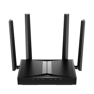Cudy Punto de Acceso WiFi 6 de Escritorio Dual Band AX3000 - Velocidad hasta 1000Mbps - 1 Puerto - 4 Antenas de 5dBi - Color Negro