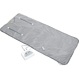 Innovagoods Bedna Manta Sauna de Calor Infrarrojo - 650W - 2 Cables de 150cm - Pantalla LED - Temperatura Regulable - Plegable - Temporizador - Apagad