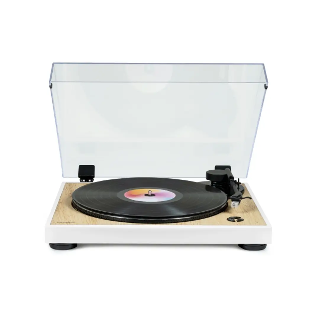 Thomson TT301 Giradiscos Preamplificado - Funcion Parada Automatica - Color Madera/Blanco 1