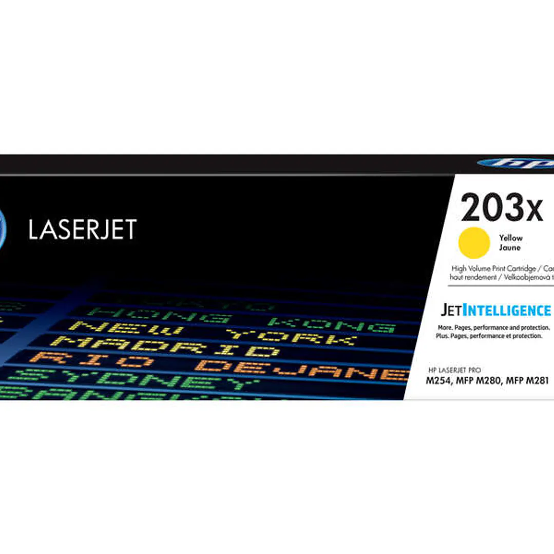 HP CF542X Amarillo Cartucho de Toner Original - 203X 1