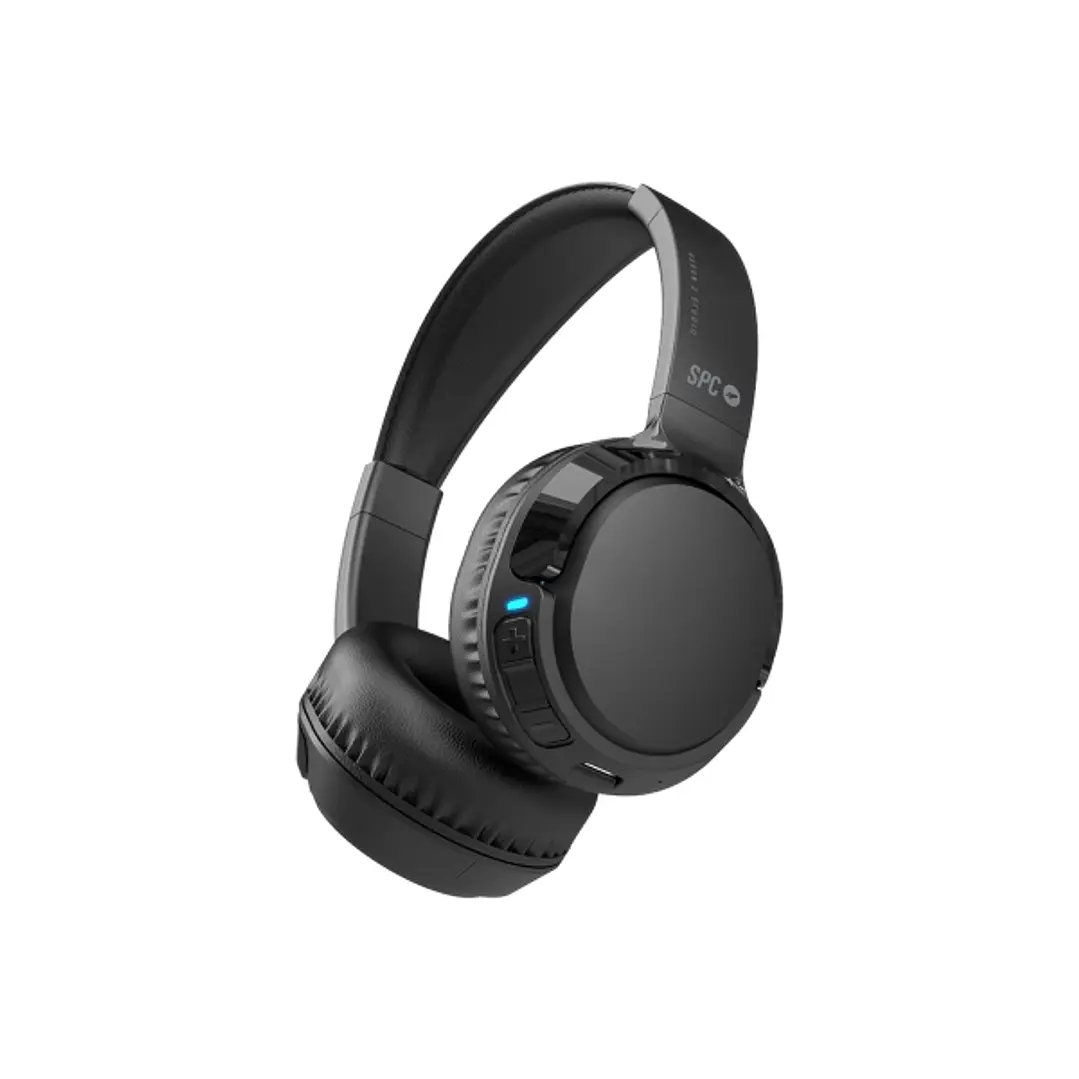 SPC Heron 2 Studio Auriculares de Diadema Inalambricos -  Conexion a Dos Dispositivos - 50h de Autonomia - Plegables - Color Negro 1