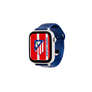 Savefamily Reloj Inteligente Smartwatch Infantil Savewatch Plus Edicion Atletico de Madrid con GPS y Llamada - Correa Silicona Azul